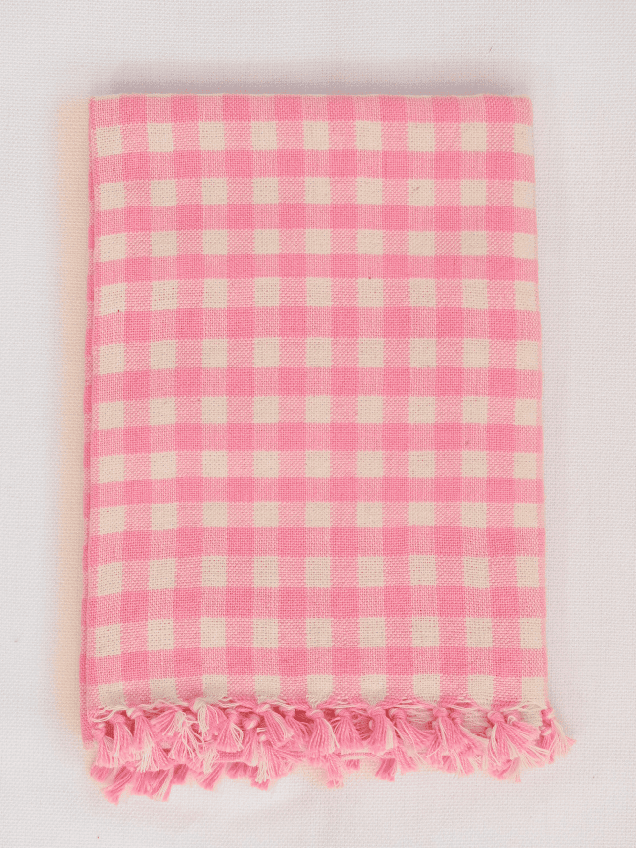 MINI GINGHAM -  Peony Tea Towel