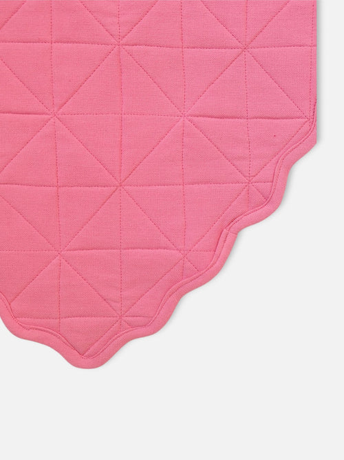 SOLID Peony Quilted Heart Placemat