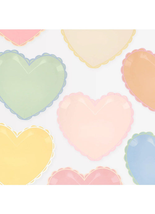 Pastel Heart Large Plates