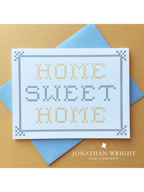 Cross Stitch Home Sweet Home Card