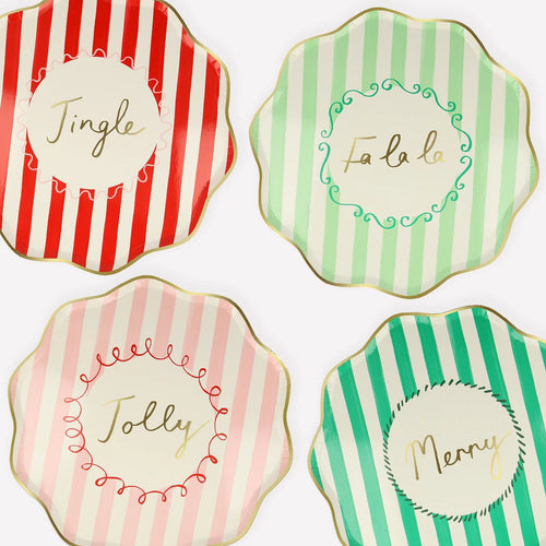 Meri Meri Striped Dinner Plates