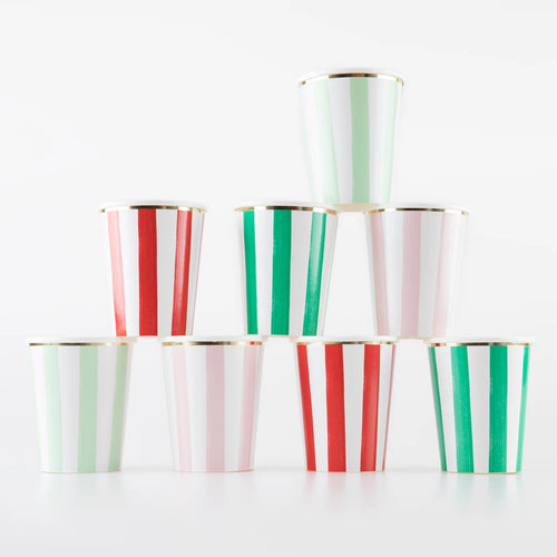 Meri Meri Striped Cups