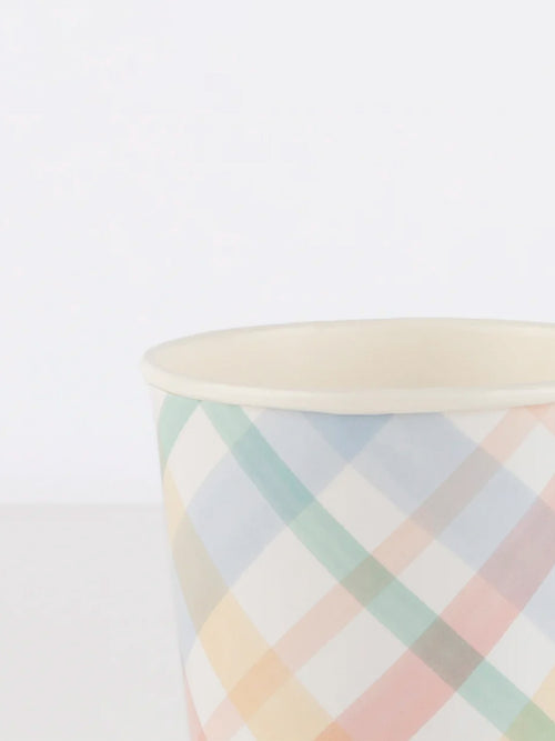 Plaid Pattern Cups