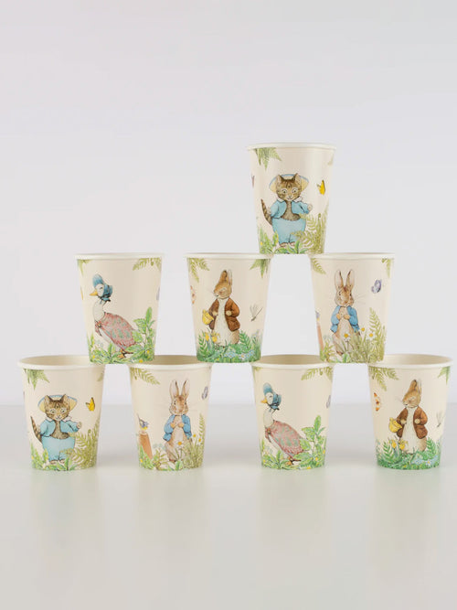 Peter Rabbit in the Garden Cups