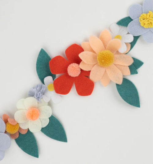 Felt Flower Garland