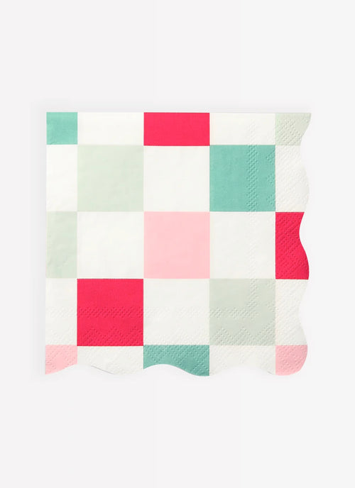 Multi Check Small Napkins