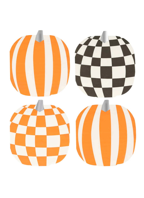 Mod Pattern Pumpkin Napkins