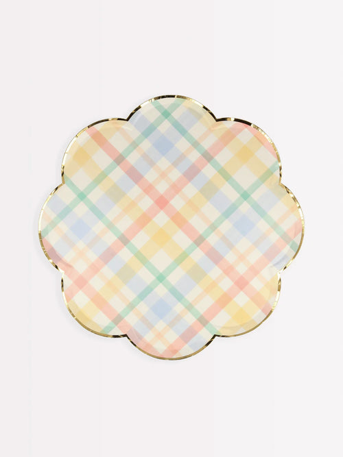 Plaid Pattern Side Plates