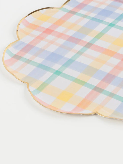 Plaid Pattern Side Plates