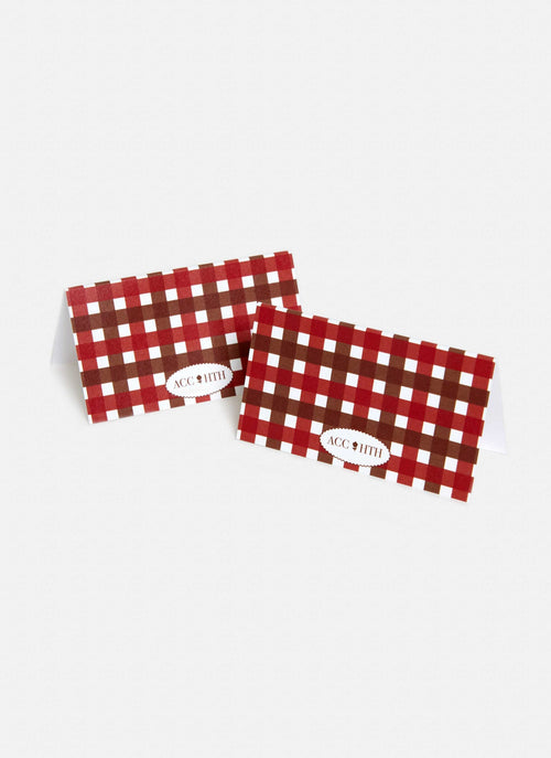 HTH x Annie Campbell Gingham Place Cards