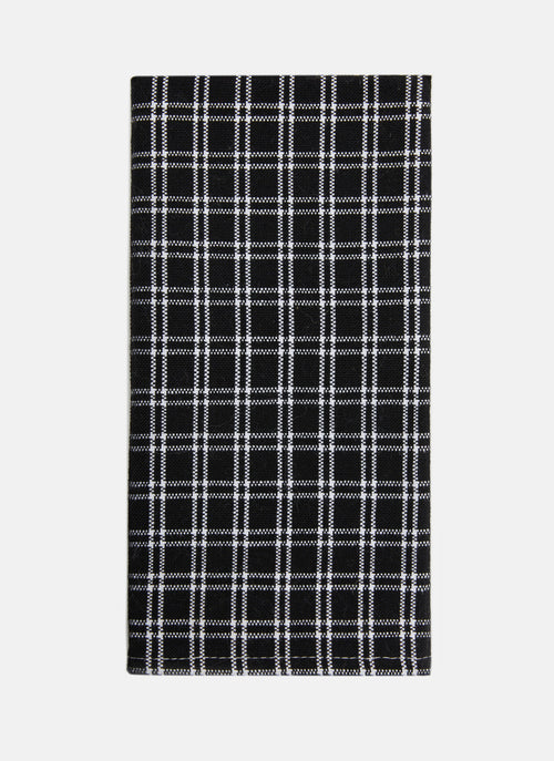 HARRISON PLAID Black Napkins