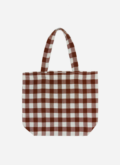 GINGHAM -  Nutmeg Tote Bag