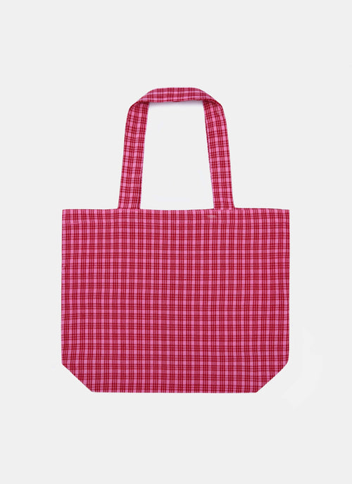 KATHERINE PLAID - Valentine Tote Bag