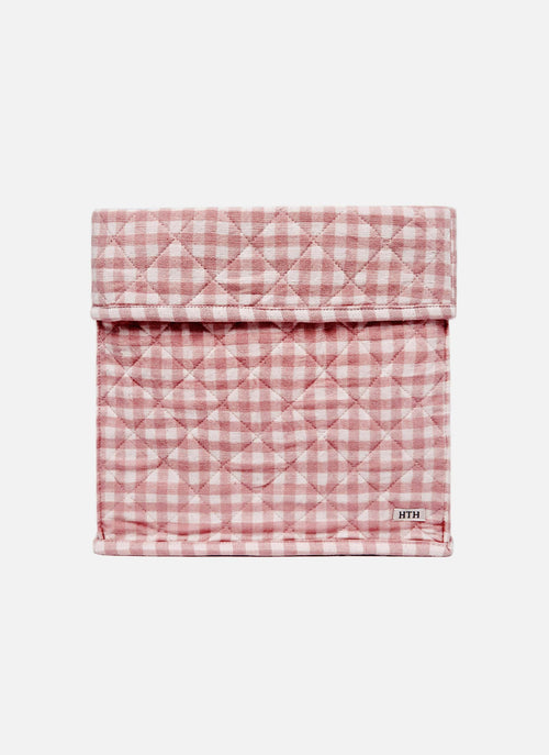 MINI GINGHAM Rosa Quilted Storage Box