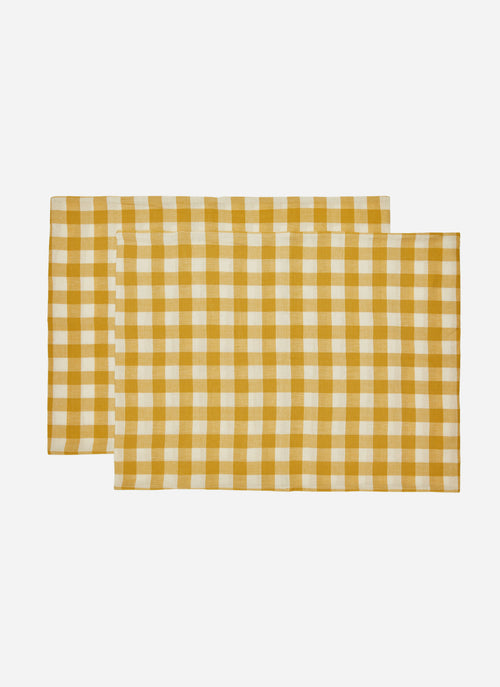 GINGHAM - Sunflower Shams