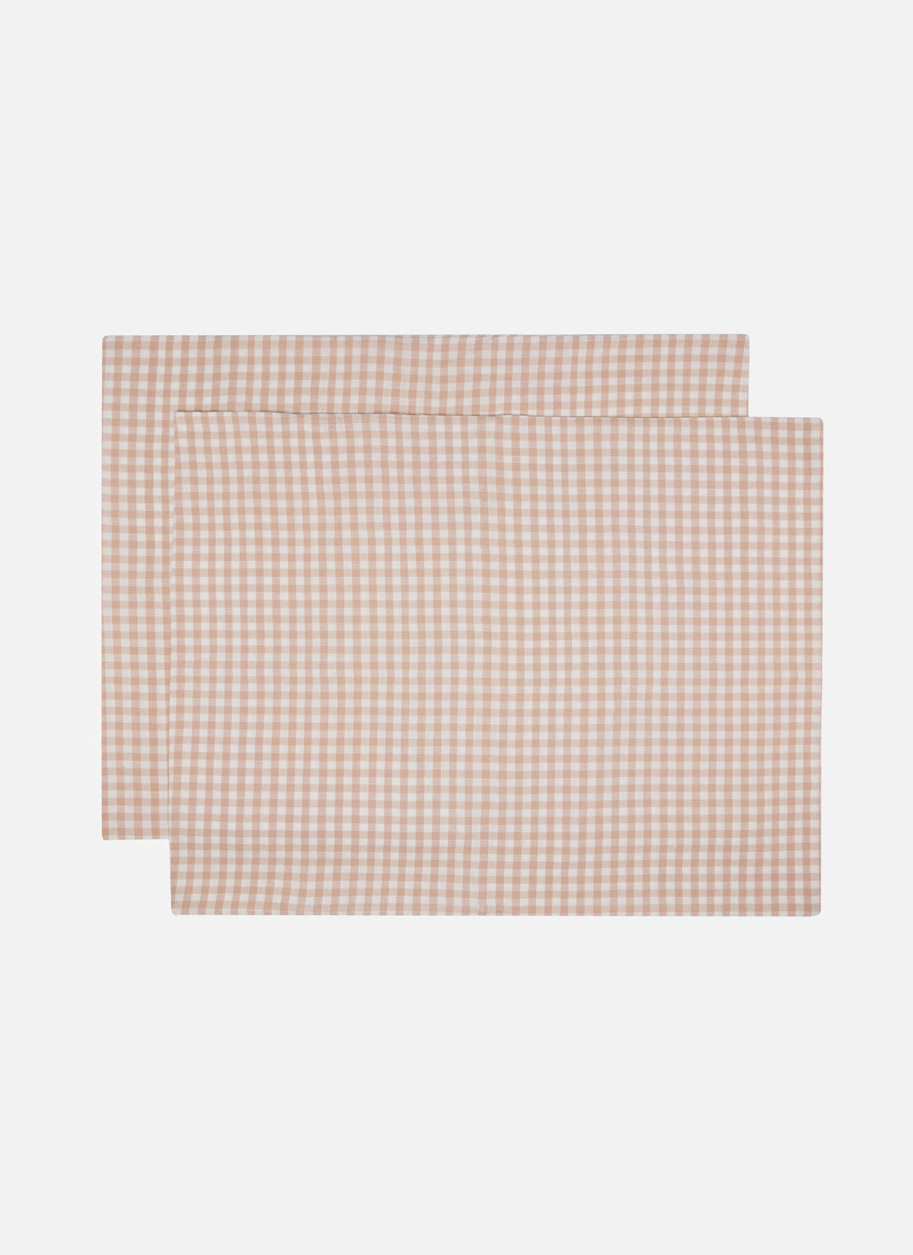 MINI GINGHAM -  Blush Shams