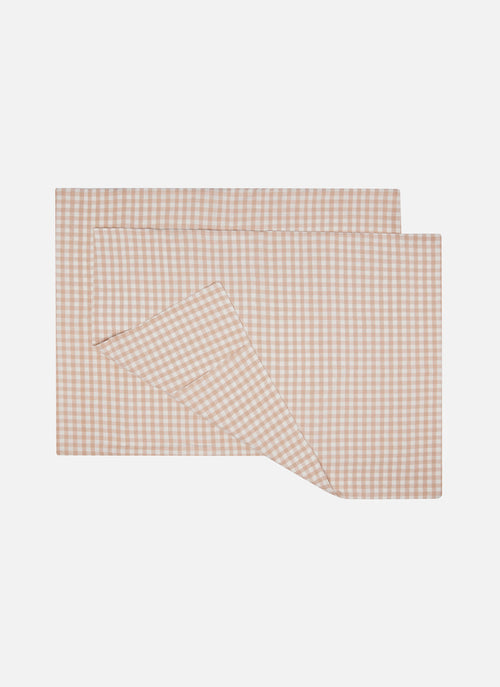 MINI GINGHAM -  Blush Shams