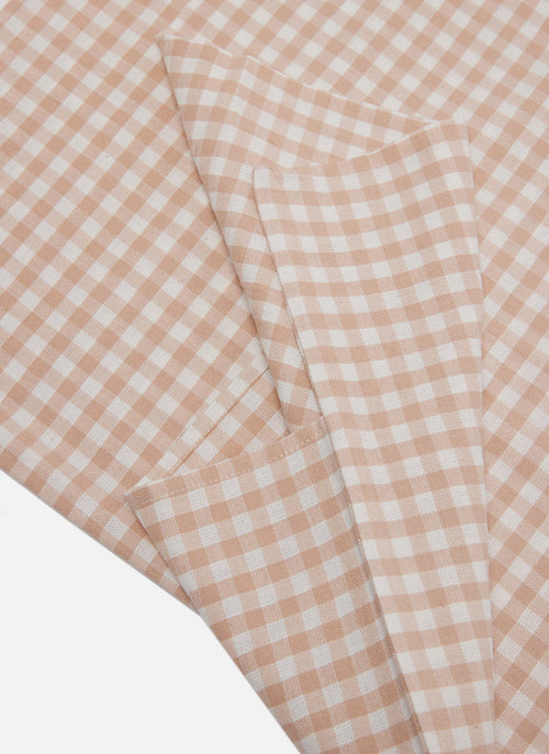 MINI GINGHAM -  Blush Shams