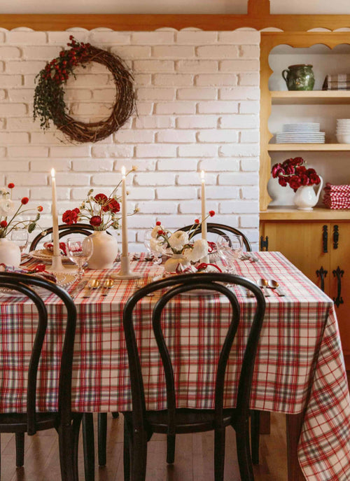 CLARA PLAID - Multicolor Tablecloth