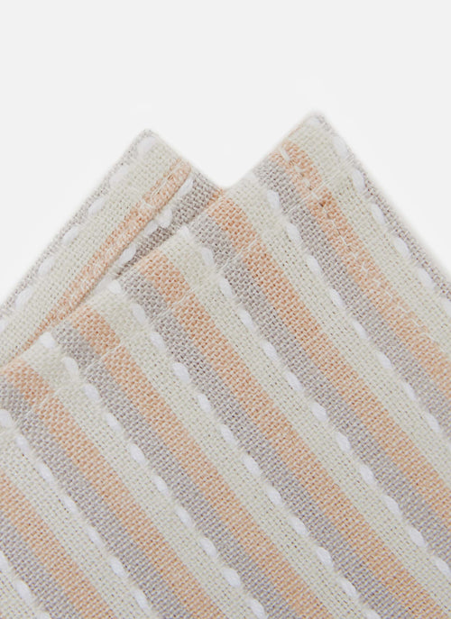 MERCI STRIPE -  Blush Cocktail Napkins