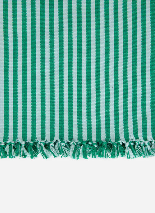 HTH x Domino MINI STRIPE -  Emerald & Sky Tea Towel