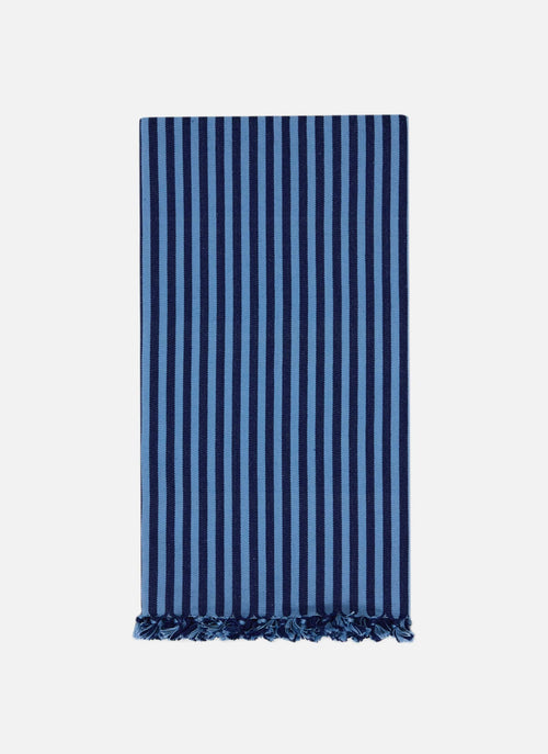 HTH x Domino MINI STRIPE -  Navy & Blue Tea Towel