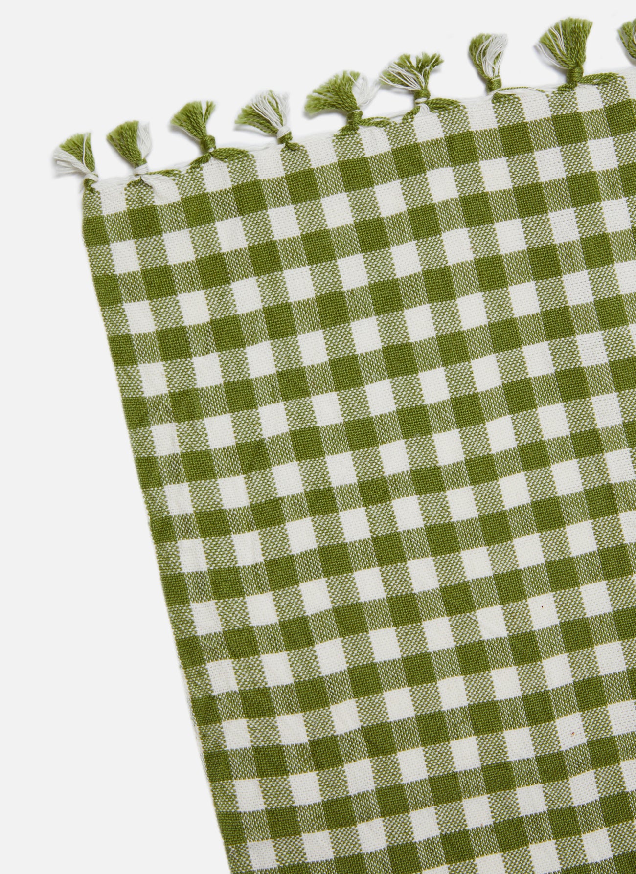 MINI GINGHAM -  Olive Tea Towel