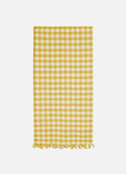 MINI GINGHAM -  Sunflower Tea Towel