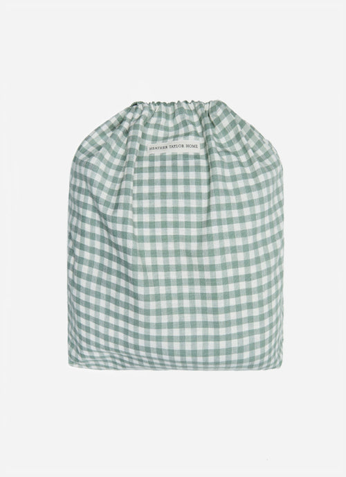 MINI GINGHAM - Sage Duvet Cover