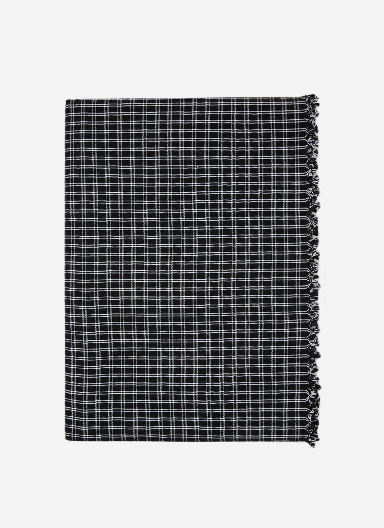 HARRISON PLAID - Black Tablecloth