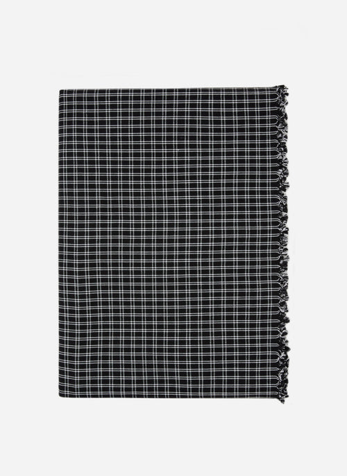 HARRISON PLAID - Black Tablecloth