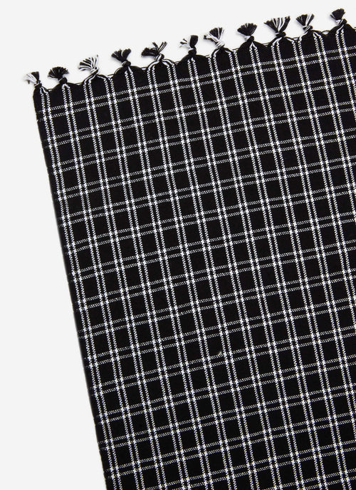 HARRISON PLAID - Black Tablecloth