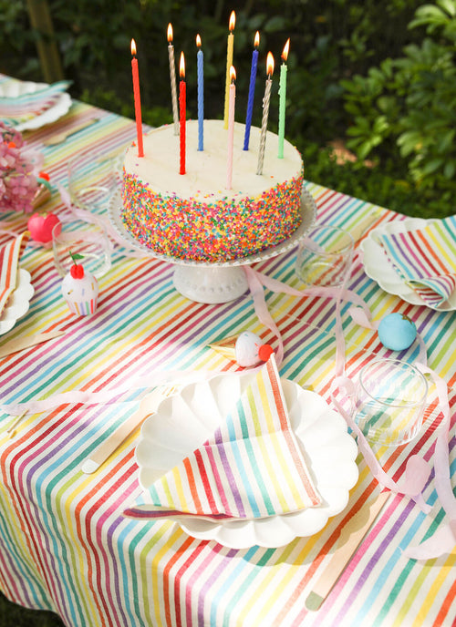 MULTI STRIPE - Rainbow Tablecloth