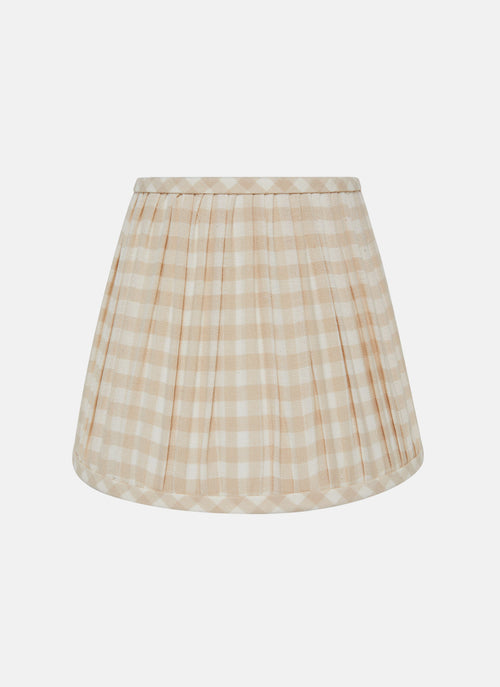 MINI GINGHAM - Cream Lampshade