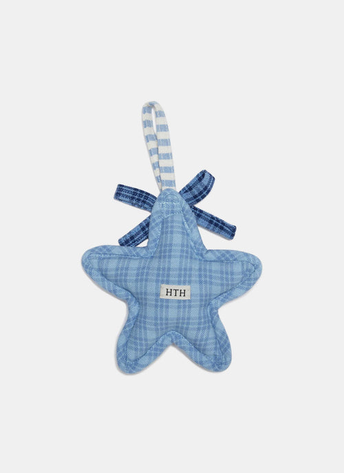 KATHERINE PLAID - Blue Star Ornament