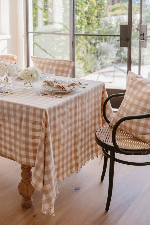 GINGHAM - Blush Tablecloth