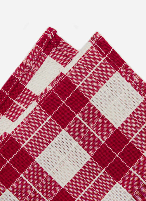 ANNABELLE PLAID -  Red Napkins