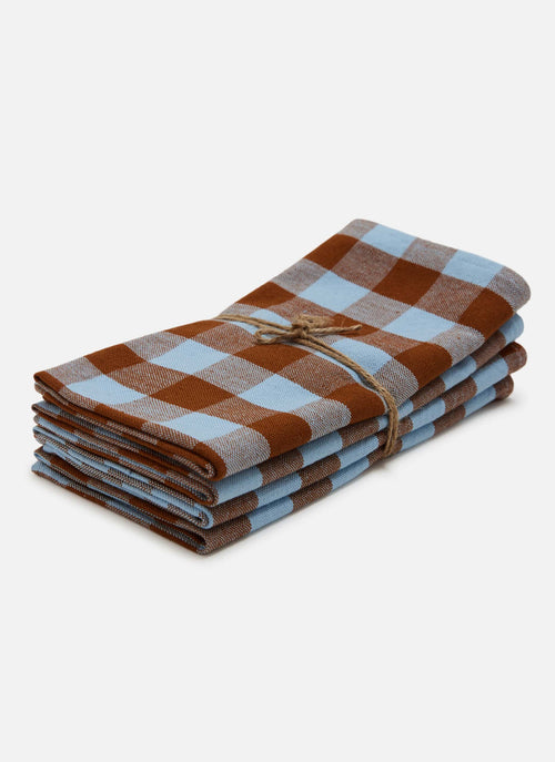 CANDY GINGHAM - Blue Napkins