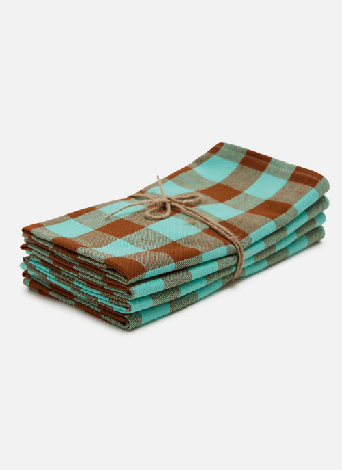 CANDY GINGHAM - Mint Napkins