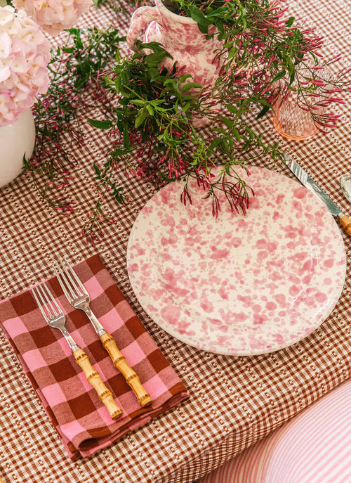 CANDY GINGHAM - Pink Napkins