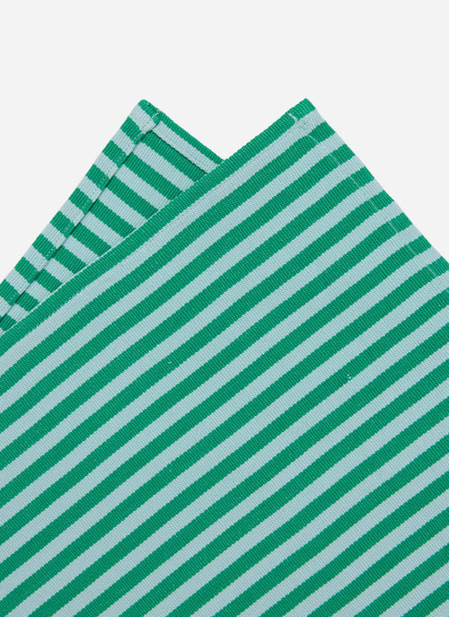 HTH x Domino MINI STRIPE -  Emerald & Sky Napkins