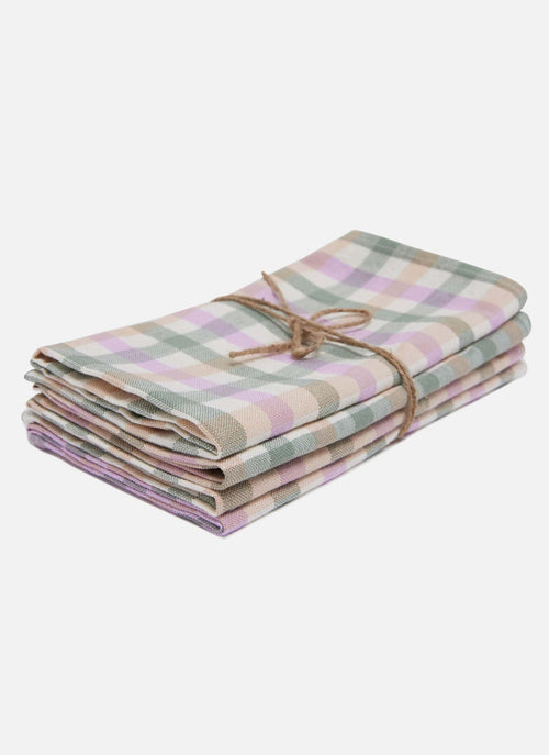 GINGHAM -  Blossom Napkins