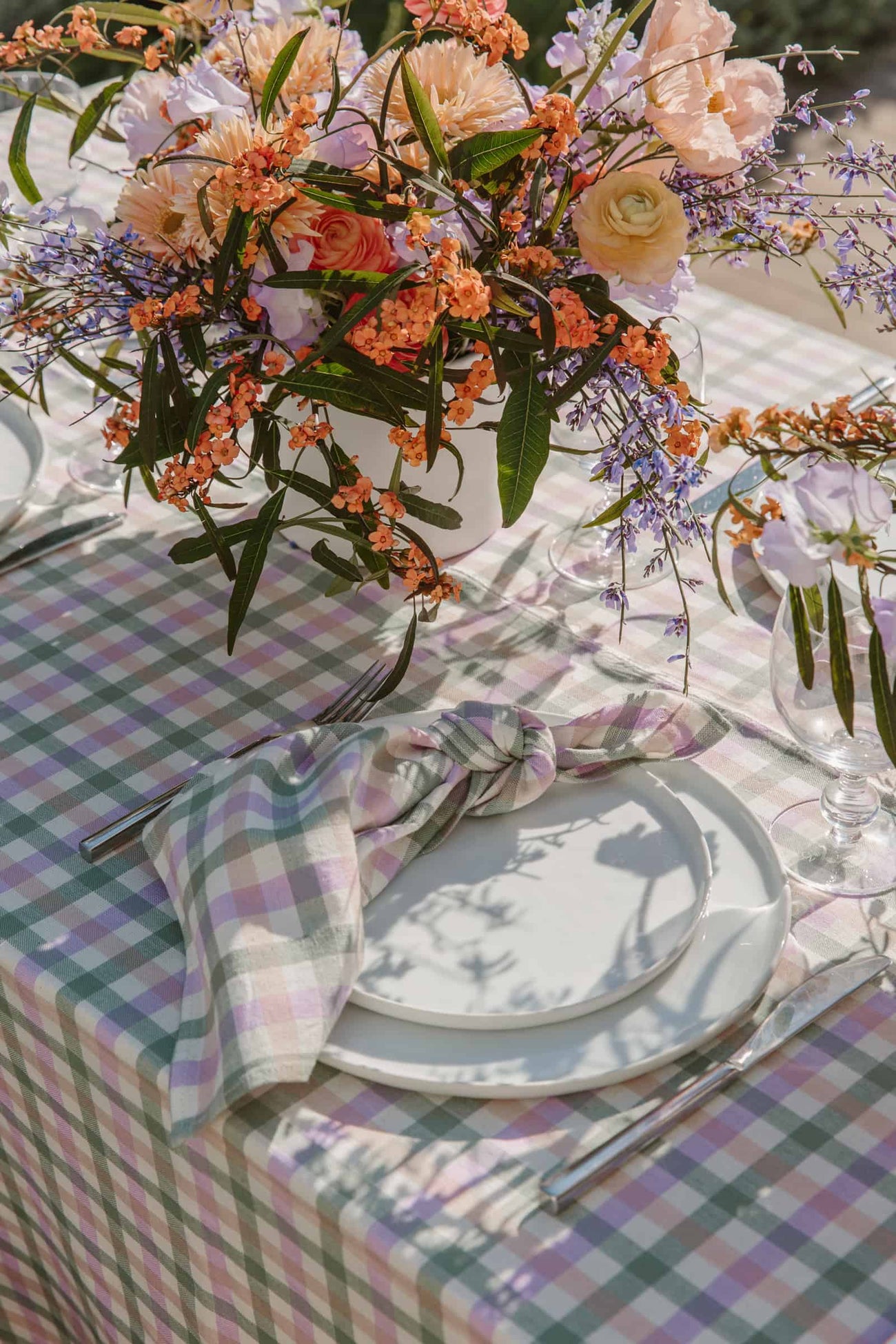 GINGHAM -  Blossom Napkins