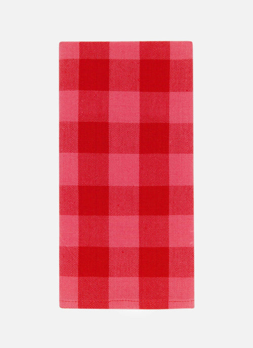 GINGHAM -  Guava Napkins