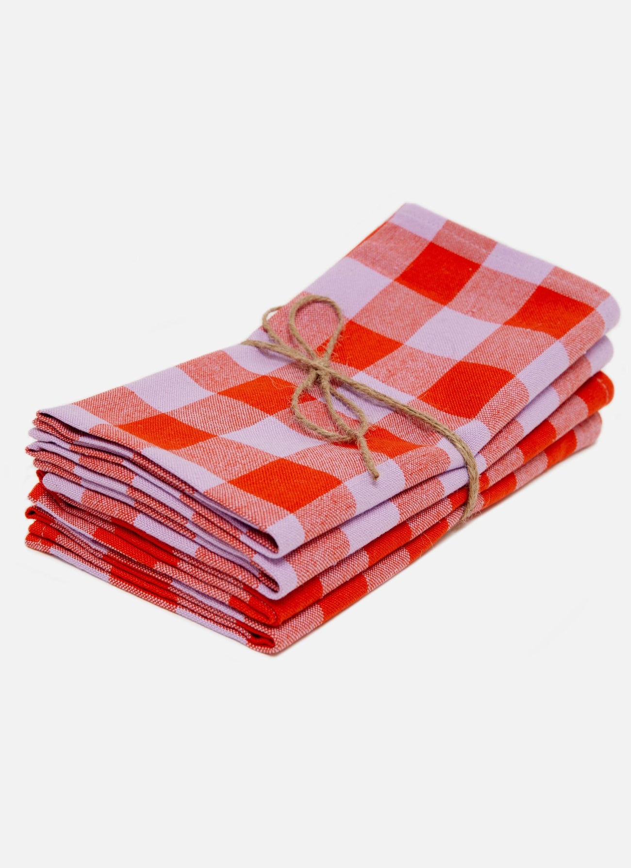 GINGHAM - Poppy Napkins