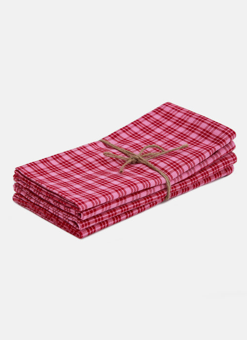 KATHERINE PLAID - Valentine Napkins