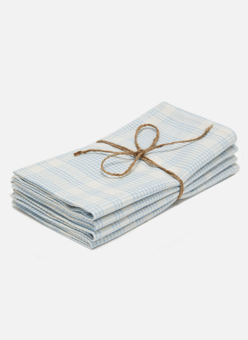 MARIANNE PLAID -  Blue Napkins