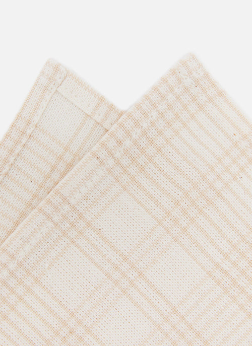 MARIANNE PLAID Cream Napkins