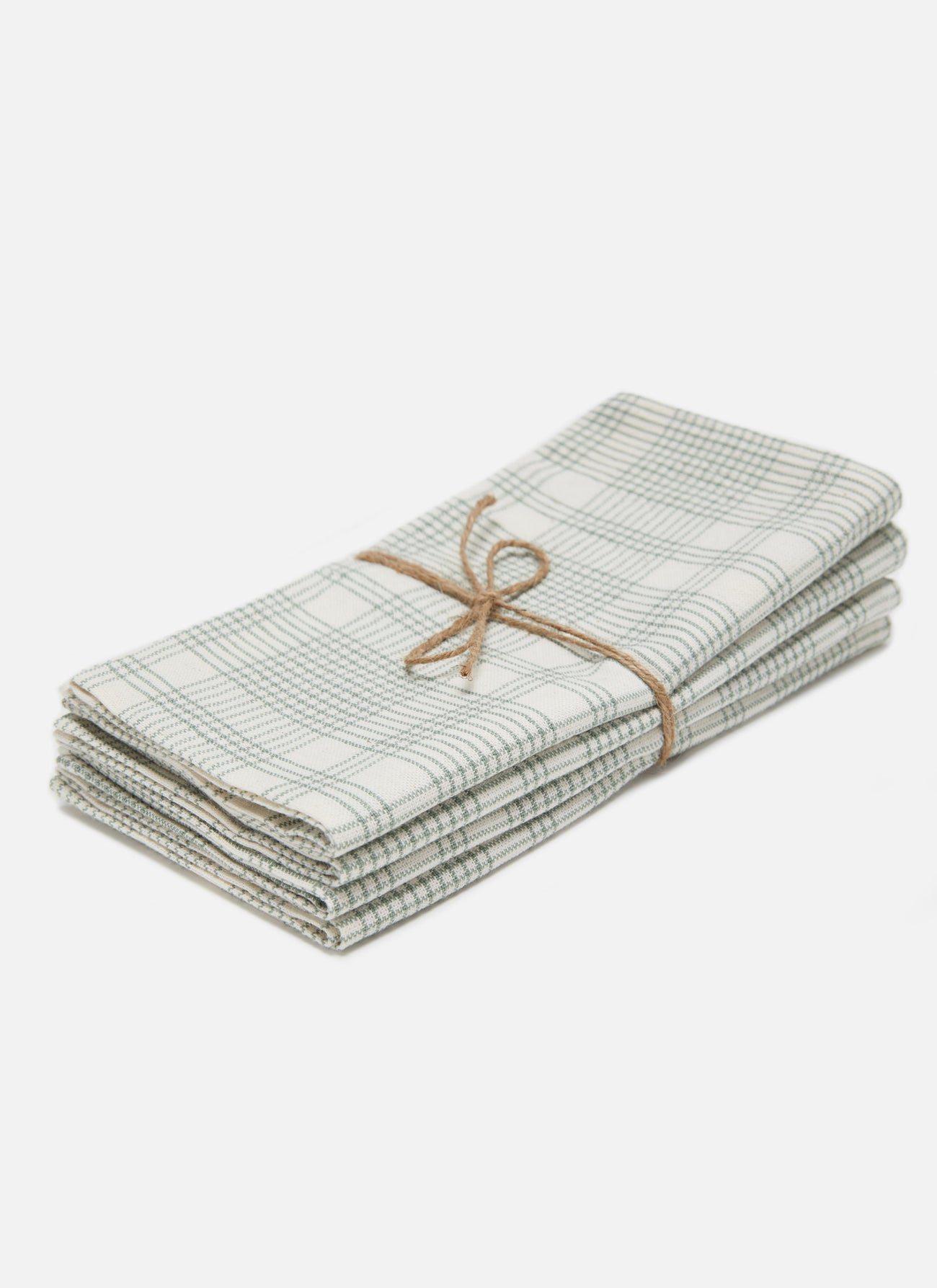 MARIANNE PLAID -  Sage Napkins