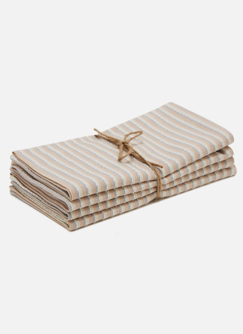 MERCI STRIPE -  Blush Napkins